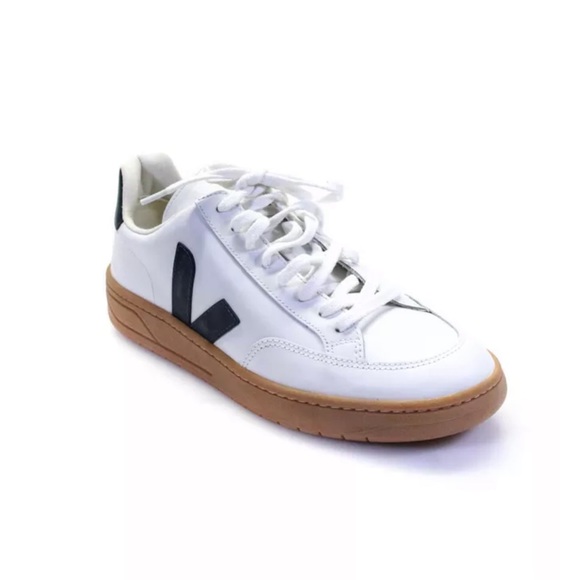 Veja Mens V-12 Sneakers - Extra White/Nautico/Gum Sole Size 43 - Picture 5 of 14
